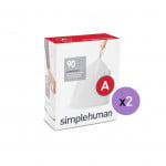 Simplehuman custom fit liners, white color, 4.5 liter, 30 pieces