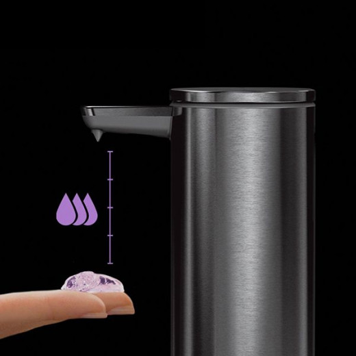 Simplehuman liquid soap sensor pump, stainless steel, white color, 260 ml