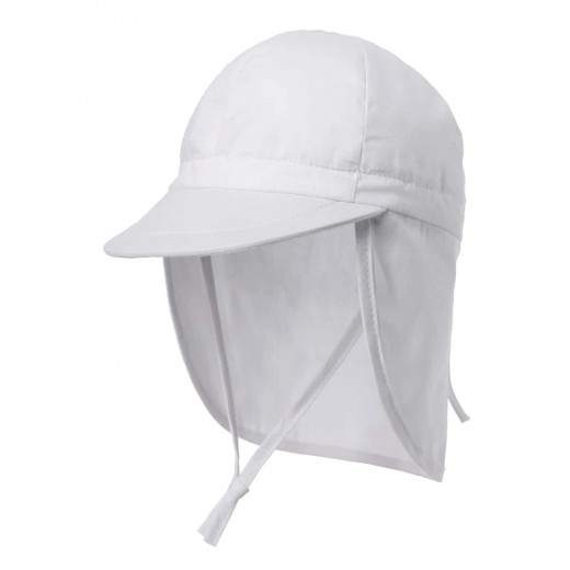 قبعة شمسية صلبة للأطفال, باللون الأبيض