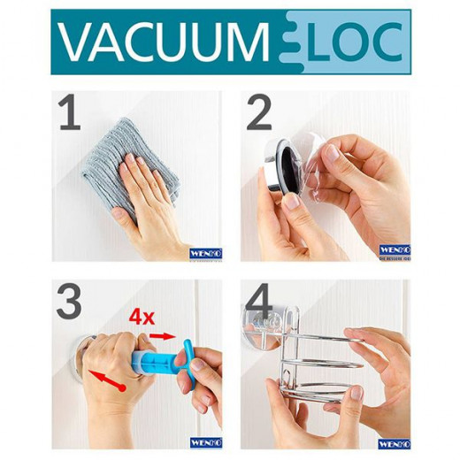 Wenko quadro vacuum-loc liquid soap dispenser