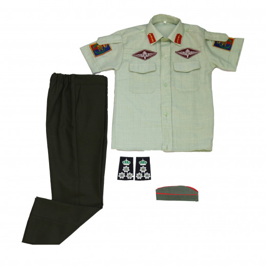 بدلة شرطة عسكرية للأطفال, باللون الأخضر