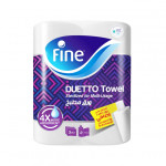 Fine Duetto Kitcen Towel,3 Ply, 2 Rolls, 80 Sheets
