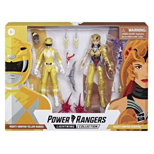 Hasbro Power Rangers Action Figure, Mighty Morphin, Yellow Ranger,15 Cm