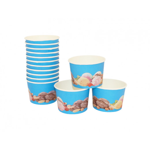 Ice Cream Cups, 1 Scoop, 50 Pieces Assorted shapes