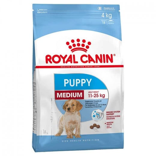 Royal Canin Puppy Dog Food, Medium, 4kg