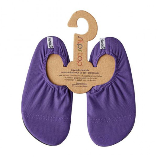 Slipstop Anti Slip Shoes, Purple Color, Size M