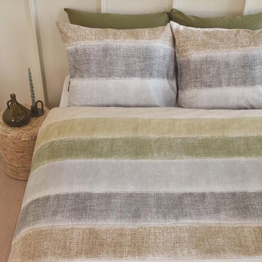 Bedding House, Duvet cover Soft Linen, 3 Pieces, King Size, Natural Design