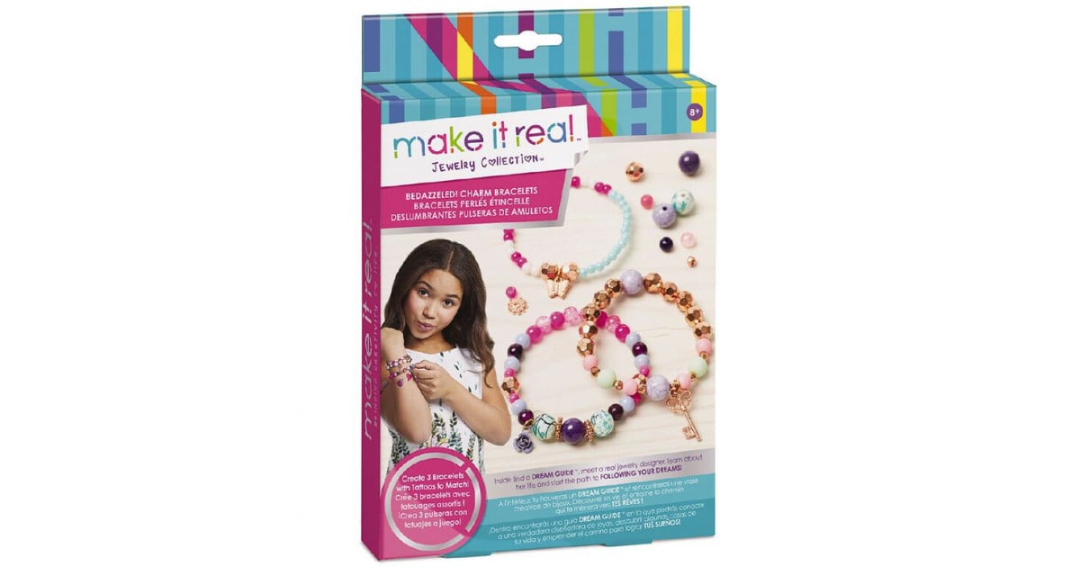 Make It Real Bedazzled Charm Bracelets, Blooming Creativity, 104 Pieces ...