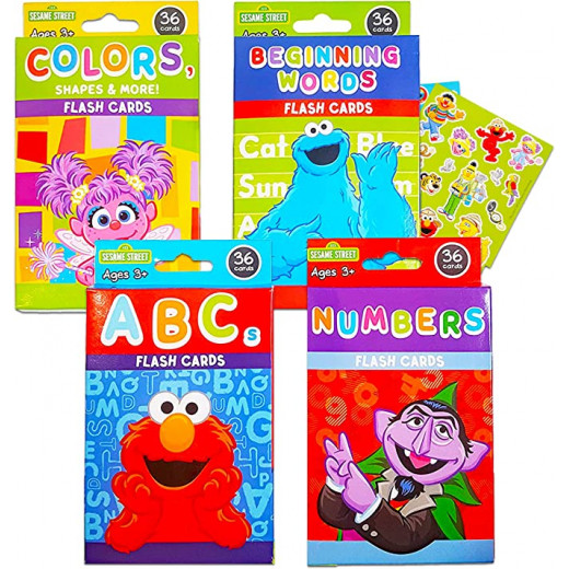 Sesame Street Educational Flash Cards For Early Learning