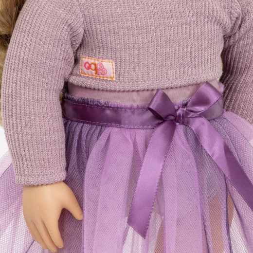 Our Generation Doll With Purple Ballet Tutu, Savannah