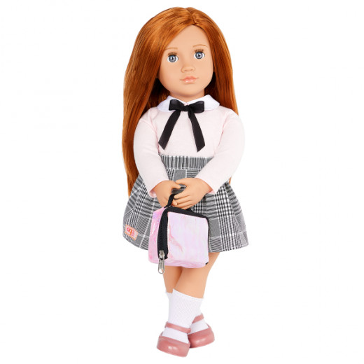 Our Generation Baby Doll With Pink Collared Sweater, Carly