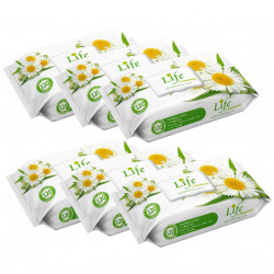 Life Wet Wipes 120 Sheets, Chamomile, 6 Pieces