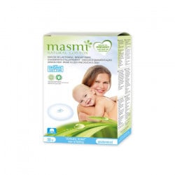 Masmi Breast Pads, Organic Cotton, 30 Pieces