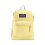 Jansport Cross Town Backpack, Pale Banana Design, Light Yellow Colors