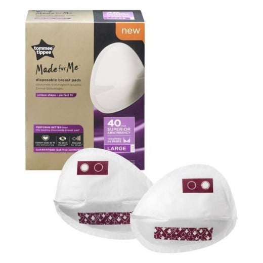 Tommee Tippee Breast Pads, Large Size, 40 Pads