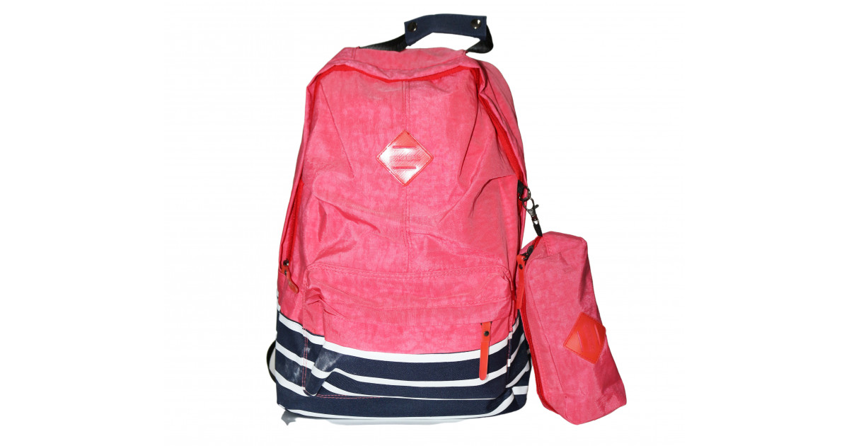 Amigo Surubag School Backpack with Pencil Case, Fuchsia Color, 43 Cm ...