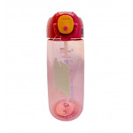 Amigo Water Bottles With Straw, Pink Color, 650 Ml