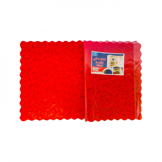 غطاء داخلي للثلاجة بطباعة ثلاثية الأبعاد, باللون الأحمر, 4 قطع, 60 سم