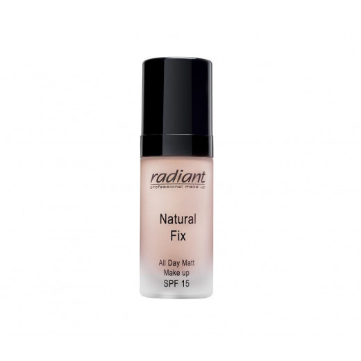 Radiant Natural Fix Matt Foundation, Rosy Color, Number 01