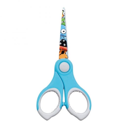 Keyroad Scissors With A Round Tip, Blue Color, 15.5 Cm