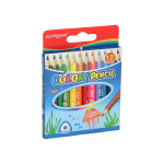 Keyroad Wooden Color Pencils Mini, 12 Colors, 3 Mm