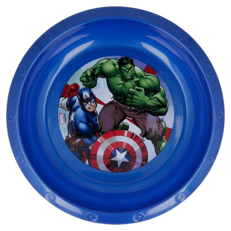Marvel Plastic Bowl, Avengers Design, Blue Color | Baby | Feeding | Plates & Bowls