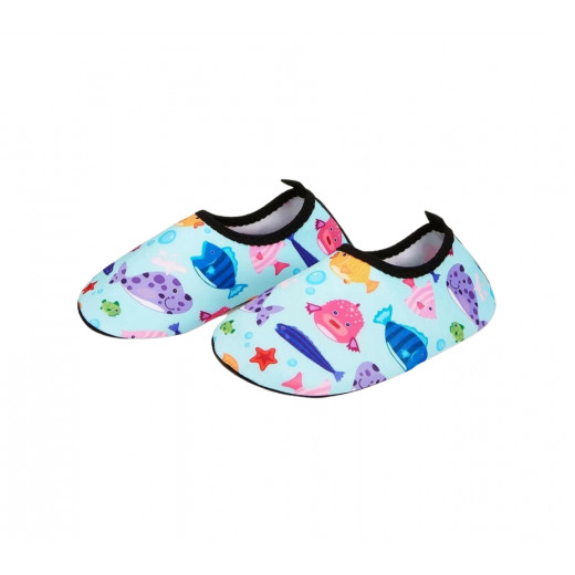 Toddler Boys Slip On Fish Pattern Shoes, EUR34-35