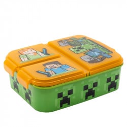 Stor Multi Compartment Lunch Box, Minecraft Design
