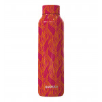 Quokka Stainless Steel Bottle, Orange Bloom Design, 630 Ml