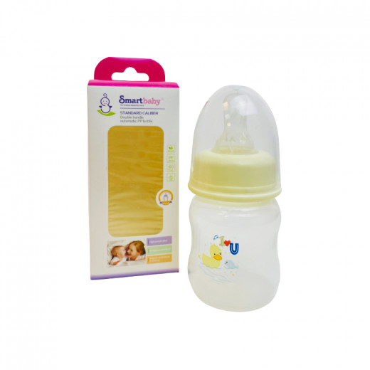 Smart Baby Feeding Bottle, Yellow Color, 60 Ml