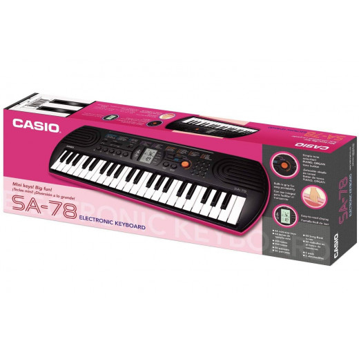 Casio Mini Keyboard, 44 Mini Size Keys (SA-78)