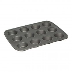 Patisse Ceramic Muffin Pan 12 Cups with Non-Stick Surface, Cream/Copper