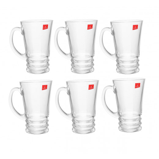 BlinkMax Glass Tea Cup, 210 Ml, 6 Pieces