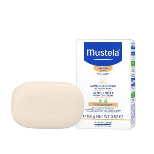 Mustela Gentle Soap with Cold Cream, 100 Gram, 3 Packs