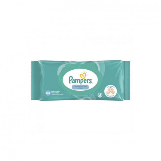 Pampers Fresh Clean Baby Wipes, 64 Pieces