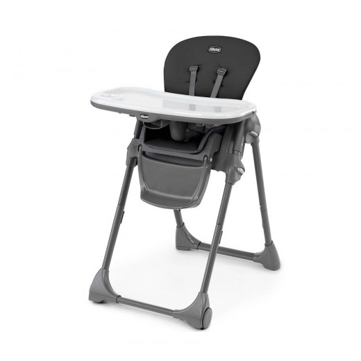 Chicco Polly Compact Fold Easy Clean Highchair, Black Color
