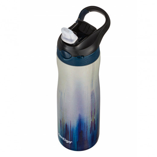 Contigo Vacuum Insulated Stainless Steel Water Bottle, Grey And Blue Color, 590 Ml