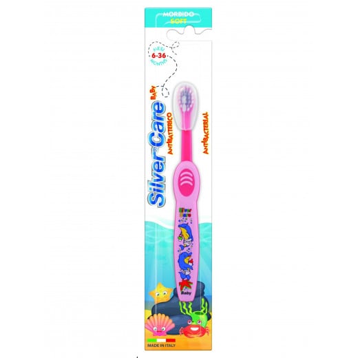 Silver Care Baby Toothbrush, Pink Color, 6 - 36 Months