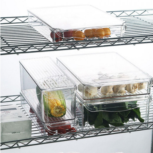 صندوق تخزين الثلاجة, 30 × 30 × 5 سم