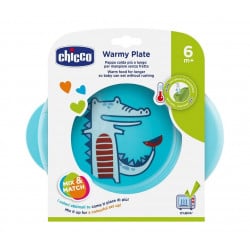 Chicco Warmy Plate For Boys, Blue Color,  +6 Months