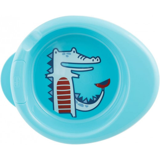 Chicco Warmy Plate For Boys, Blue Color,  +6 Months