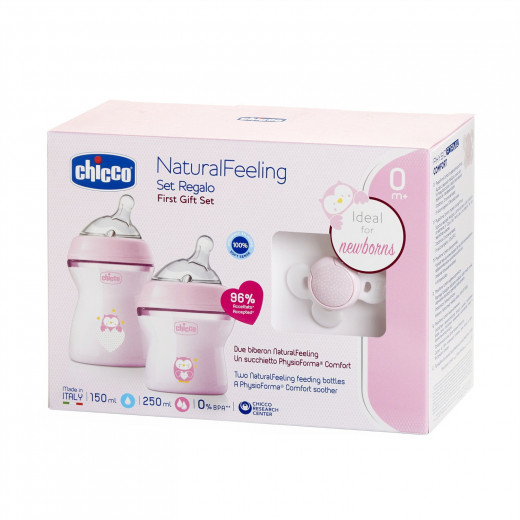 Chicco - NaturalFeeling Gift Set - Pink