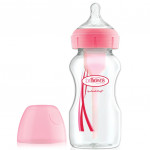 Dr. Brown’s™ Options+, Wide-Neck Baby Bottle, 270 ml, Pink