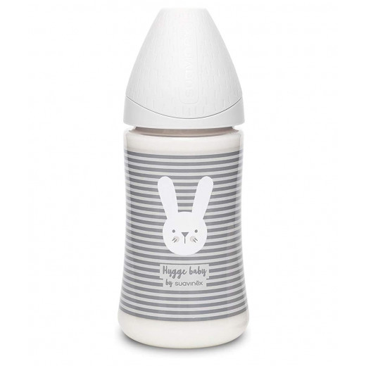 Suavinex Bottle Hygge Rabbit Mint Line, Grey Color, 270 Ml