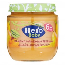 Hero Baby Fruit Puree Banana, Mandarin and Pear, 125g