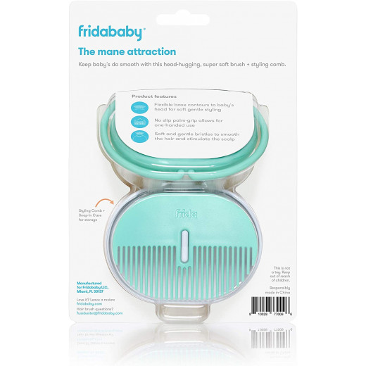 FridaBaby Infant Hairbrush + Comb With Case