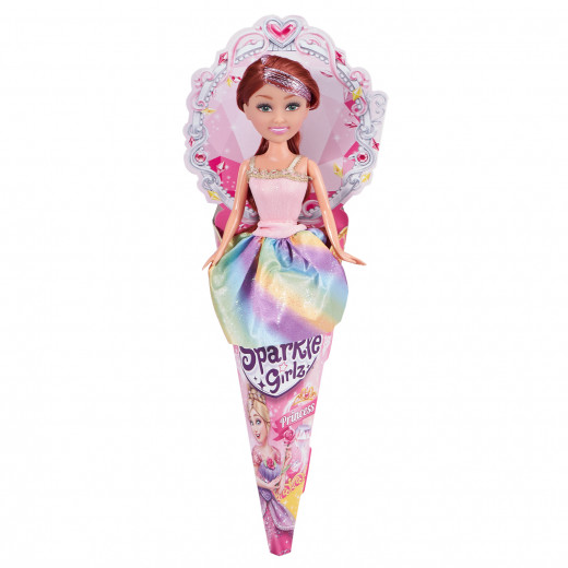Zuru Sparkle Girlz Princess Cone Doll, Pink Color