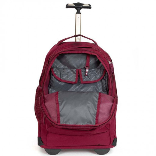 Jansport Wheeled Bag Driver 8 Core Series, Red Color