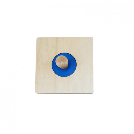 Edu Fun Montessori Toys  Puzzle Set, Circle Shape, Blue Color