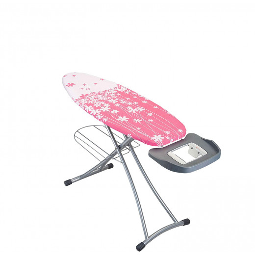 غطاء طاولة كي قطن، بتصميم حديقة الربيع، باللون الوردي، 38*116 سم من ميتالتكس